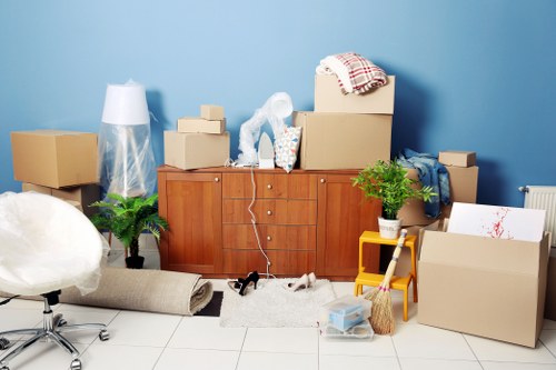 Safe and organised self storage facility interior