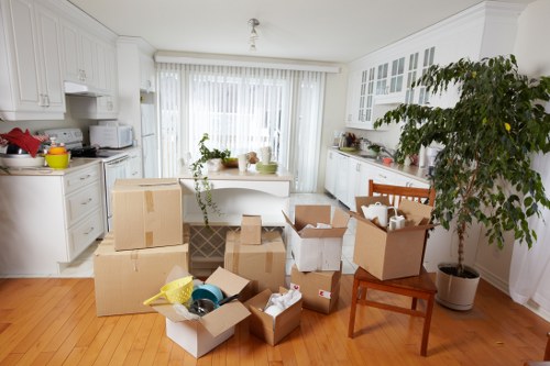 Local moving team organizing a small removal job in Muswellhill