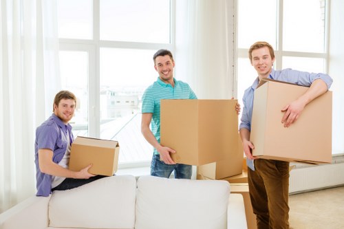 IT equipment safely packed for office removals in Muswellhill