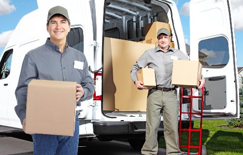 Packing supplies and labeled boxes for a home move in Muswellhill